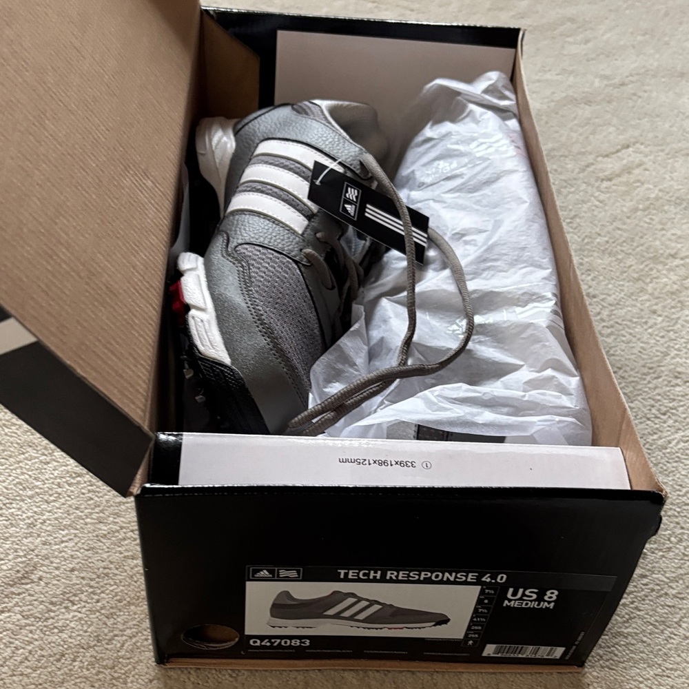 Adidas Tech Response 4.0 Gray and White Men's Shoes